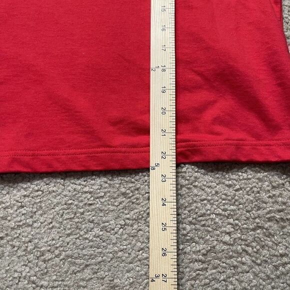 Mickey Mouse Hoodie Women XL Red Cropped Big Print Light Weight Sweater Ladies - Picture 7 of 9